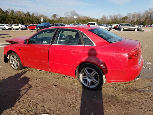 AUDI A4 2 2007 red  gas WAUAF78E97A035908 photo #3