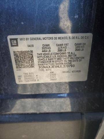 2018 CHEVROLET EQUINOX LT - 3GNAXJEV4JL370793