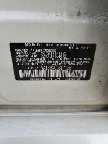 2016 SUBARU WRX JF1VA1B6XG9817126