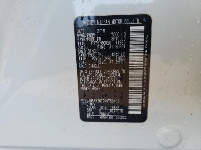 2019 NISSAN ARMADA PLA - JN8AY2NE9K9758483