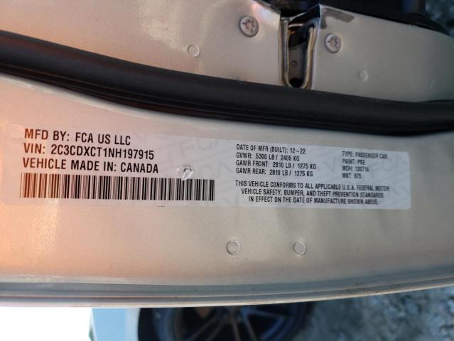 2022 DODGE CHARGER 2C3CDXCT1NH197915