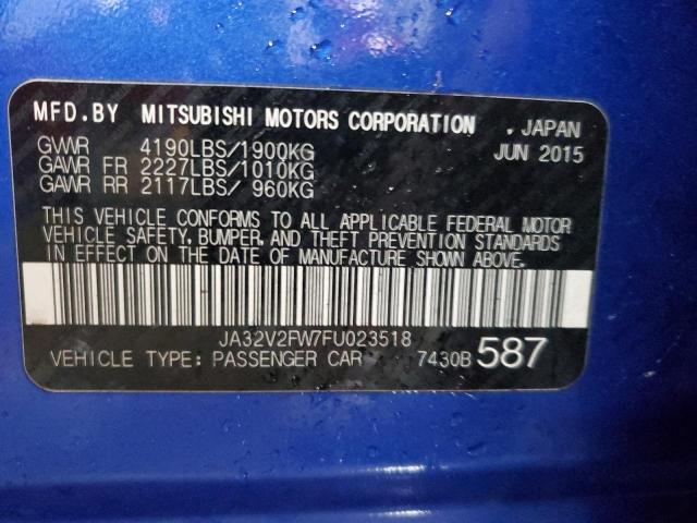2015 MITSUBISHI LANCER SE JA32V2FW7FU023518