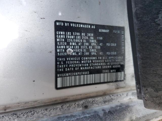 2022 VOLKSWAGEN ID.4 PRO S - WVGKMPE20NP074643