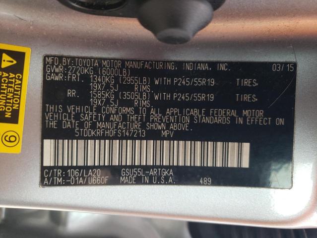 2015 TOYOTA HIGHLANDER 5TDDKRFH0FS147213