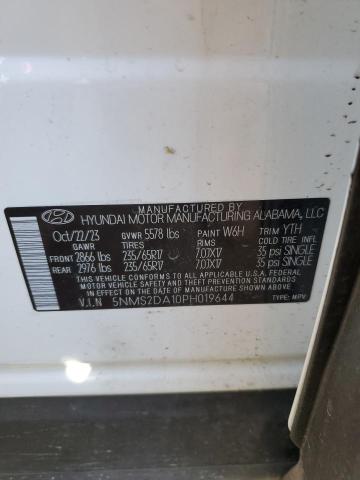 2023 HYUNDAI SANTA FE B 5NMS2DA10PH019644