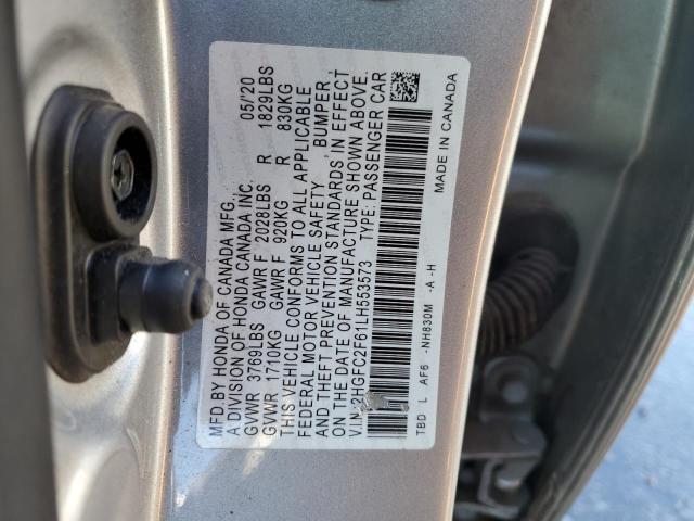 2020 HONDA CIVIC LX - 2HGFC2F61LH553573