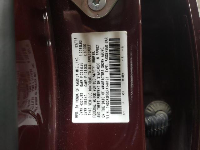 2015 HONDA ACCORD SPO - 1HGCR2F5XFA148193