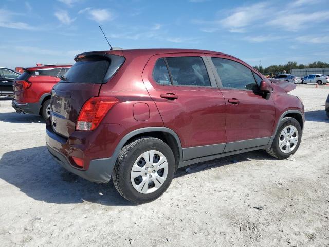 CHEVROLET TRAX LS 2017 burgundy  gas 3GNCJKSB9HL198264 photo #4