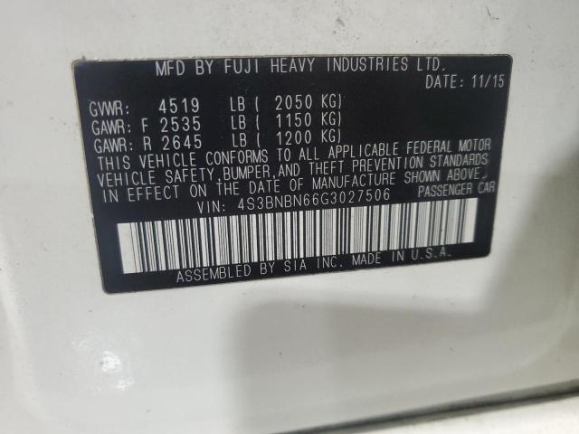 2016 SUBARU LEGACY 2.5 - 4S3BNBN66G3027506