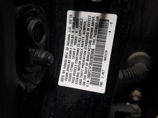 2018 HONDA CIVIC EX - 19XFC1F39JE002606