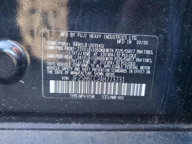 2010 SUBARU FORESTER 2 - JF2SH6CC2AH773731