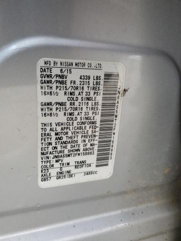 2015 NISSAN ROGUE SELE - JN8AS5MT2FW158883