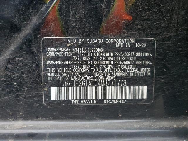 2021 SUBARU CROSSTREK - JF2GTAEC4M8271778