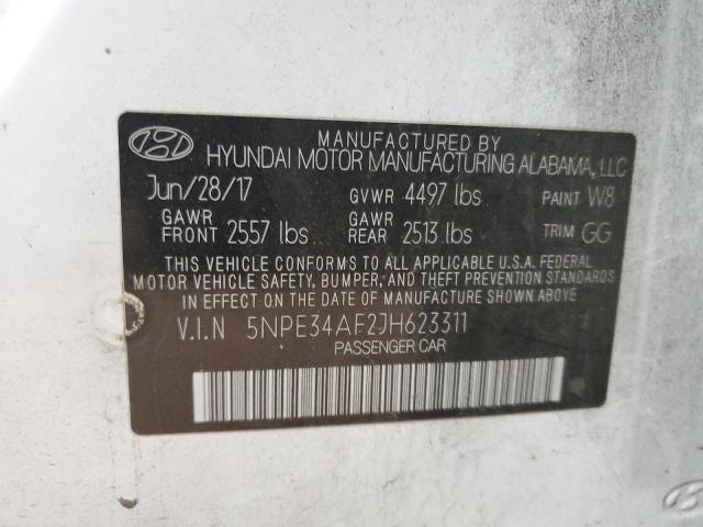 2018 HYUNDAI SONATA SPO - 5NPE34AF2JH623311