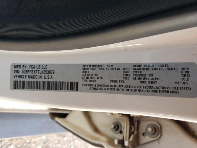 2020 RAM 1500 LONGH 1C6RREKT7LN353979