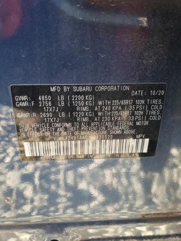 2021 SUBARU OUTBACK 4S4BTAAC1M3120520
