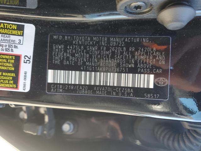 2023 TOYOTA CAMRY SE N 4T1G11AK8PU736751