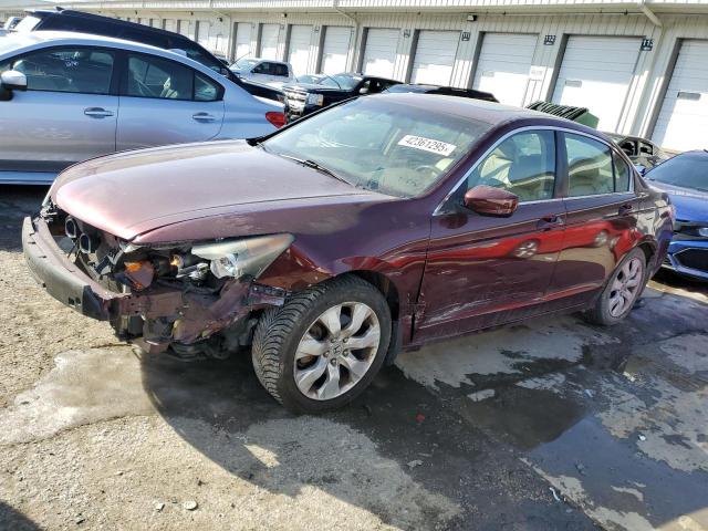 HONDA ACCORD EXL 2010 maroon  gas 1HGCP2F81AA136040 photo #1