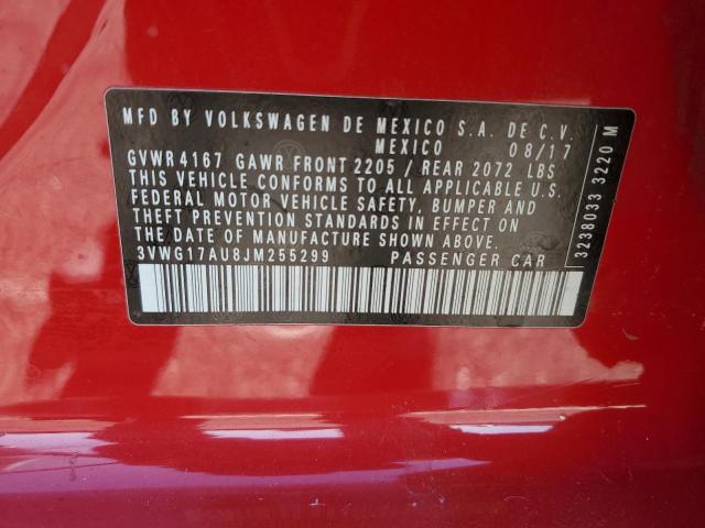 2018 VOLKSWAGEN GOLF S - 3VWG17AU8JM255299