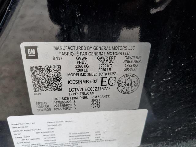 2018 GMC SIERRA K15 - 1GTV2LEC0JZ115277
