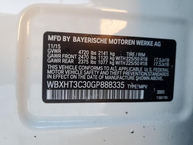 2016 BMW X1 XDRIVE2 - WBXHT3C30GP888335