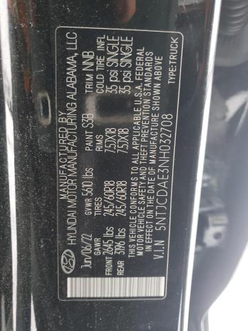 2022 HYUNDAI SANTA CRUZ - 5NTJCDAE3NH032708