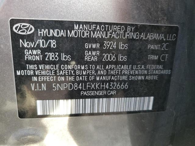 2019 HYUNDAI ELANTRA SE - 5NPD84LFXKH432666