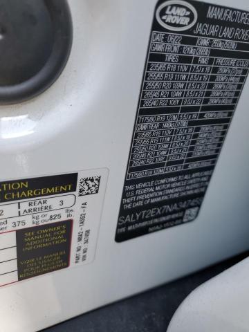 2022 LAND ROVER RANGE ROVE - SALYT2EX7NA347458