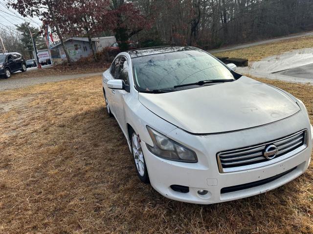 NISSAN MAXIMA S 2014 white sedan 4d gas 1N4AA5AP4EC445010 photo #1