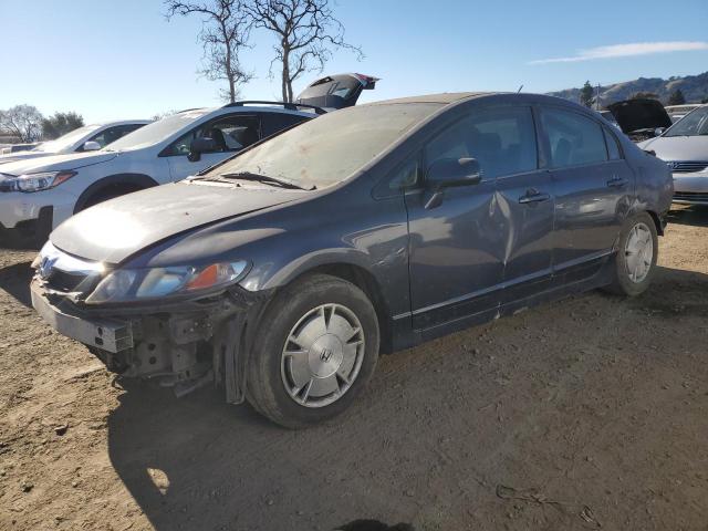 HONDA CIVIC HYBR 2009 gray  hybrid engine JHMFA36299S000581 photo #1