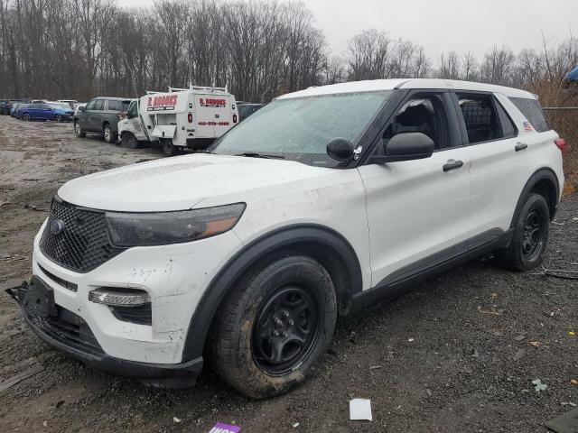 FORD EXPLORER P 2022 white  hybrid engine 1FM5K8AWXNNA03317 photo #1