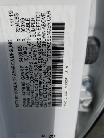 2020 HONDA ACCORD SPO - 1HGCV2F34LA002720