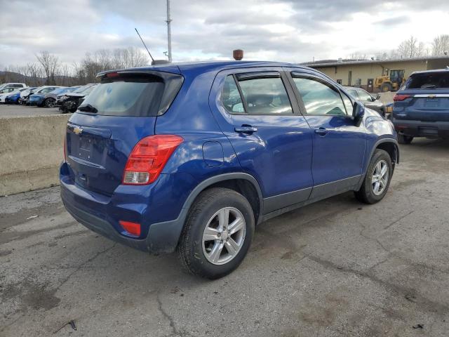 CHEVROLET TRAX LS 2017 blue  gas 3GNCJNSB9HL162155 photo #4