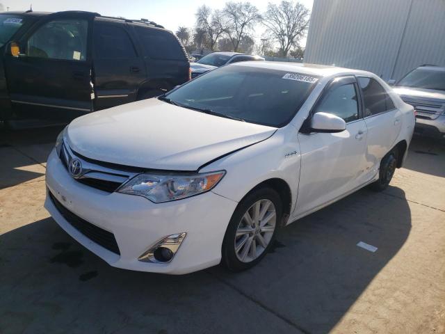 TOYOTA CAMRY HYBR 2012 white  hybrid engine 4T1BD1FK4CU057161 photo #1