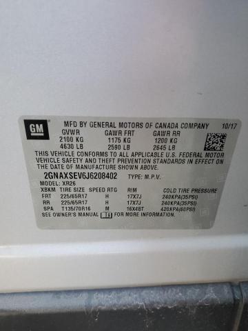 2018 CHEVROLET EQUINOX LT - 2GNAXSEV6J6208402