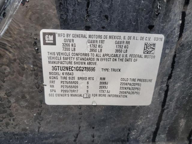 2016 GMC SIERRA 150 3GTU2NEC1GG278696