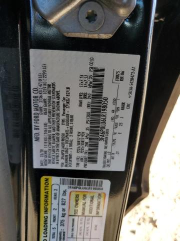 2020 FORD FUSION SE - 3FA6P0LU6LR198050