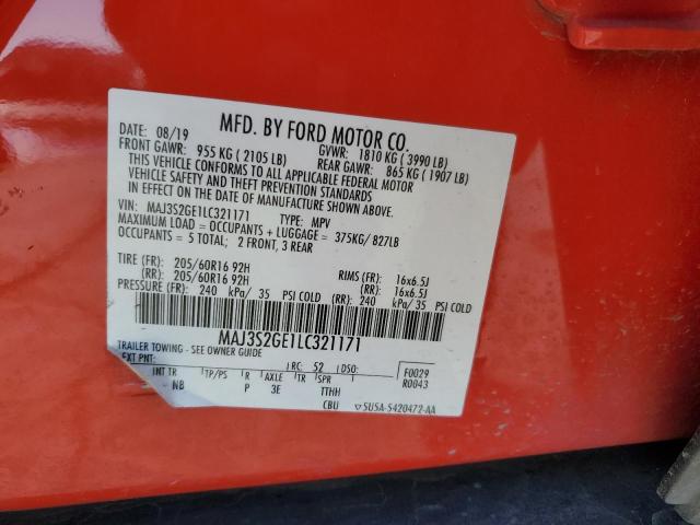 2020 FORD ECOSPORT S - MAJ3S2GE1LC321171