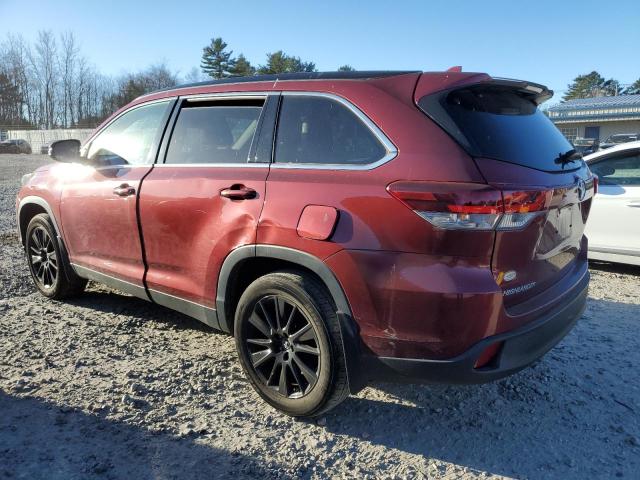 TOYOTA HIGHLANDER 2019 maroon  gas 5TDJZRFHXKS916812 photo #3