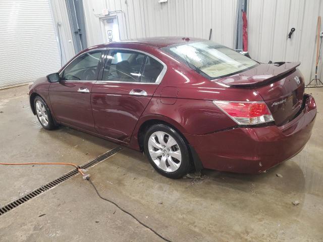 HONDA ACCORD EXL 2008 burgundy sedan 4d gas 1HGCP36838A018832 photo #3