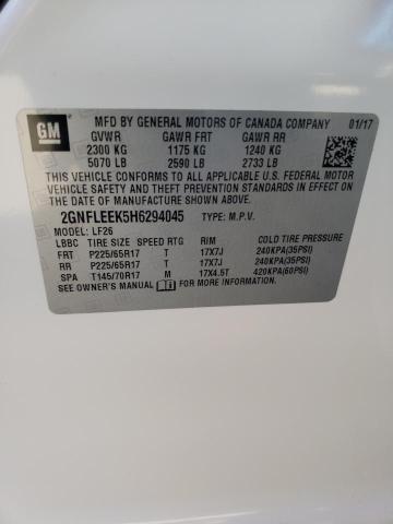 2017 CHEVROLET EQUINOX LS 2GNFLEEK5H6294045