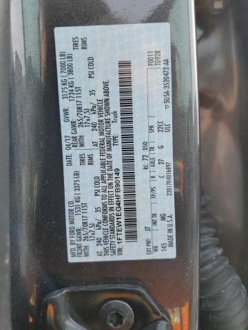 2017 FORD F150 SUPER - 1FTEW1EG4HFB90149