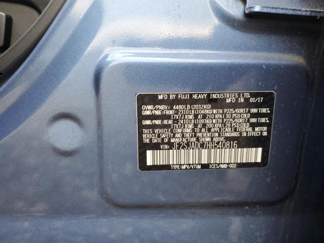 2017 SUBARU FORESTER 2 - JF2SJADC7HH540816