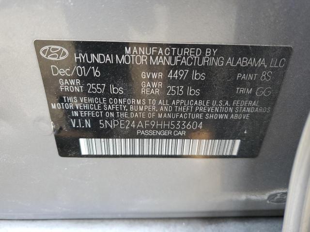 2017 HYUNDAI SONATA SE - 5NPE24AF9HH533604