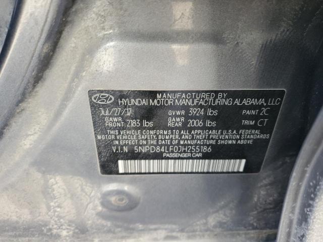 2018 HYUNDAI ELANTRA SEL 5NPD84LF0JH255186