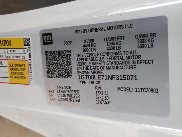 2022 GMC SIERRA2500 1GT08LE71NF315071
