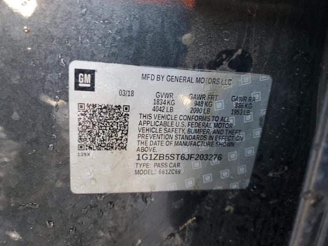 2018 CHEVROLET MALIBU LS - 1G1ZB5ST6JF203276