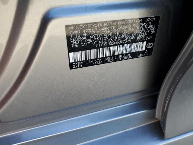 2021 LEXUS IS 350 F S JTHGZ1B22M5047398