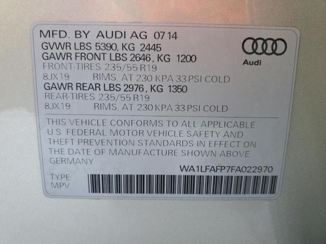 2015 AUDI Q5 PREMIUM - WA1LFAFP7FA022970
