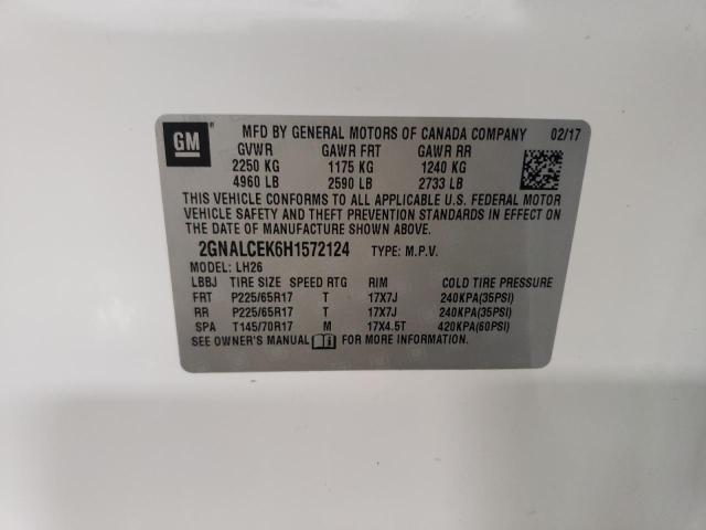 2017 CHEVROLET EQUINOX LT - 2GNALCEK6H1572124